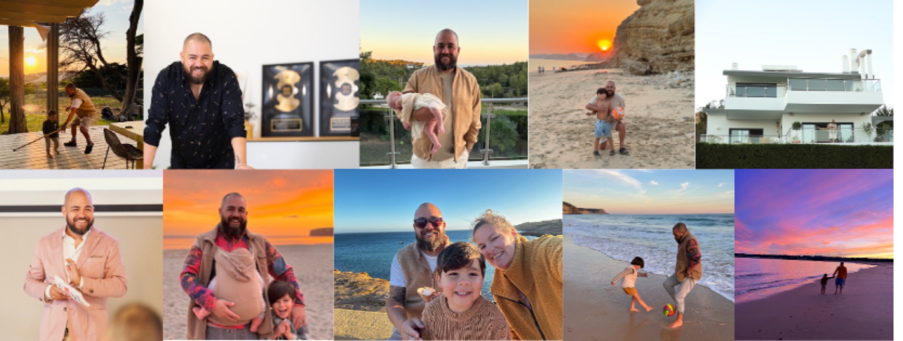 Max van Rooy met zijn gezin, locatieonafhankelijk werkend vanuit Portugal